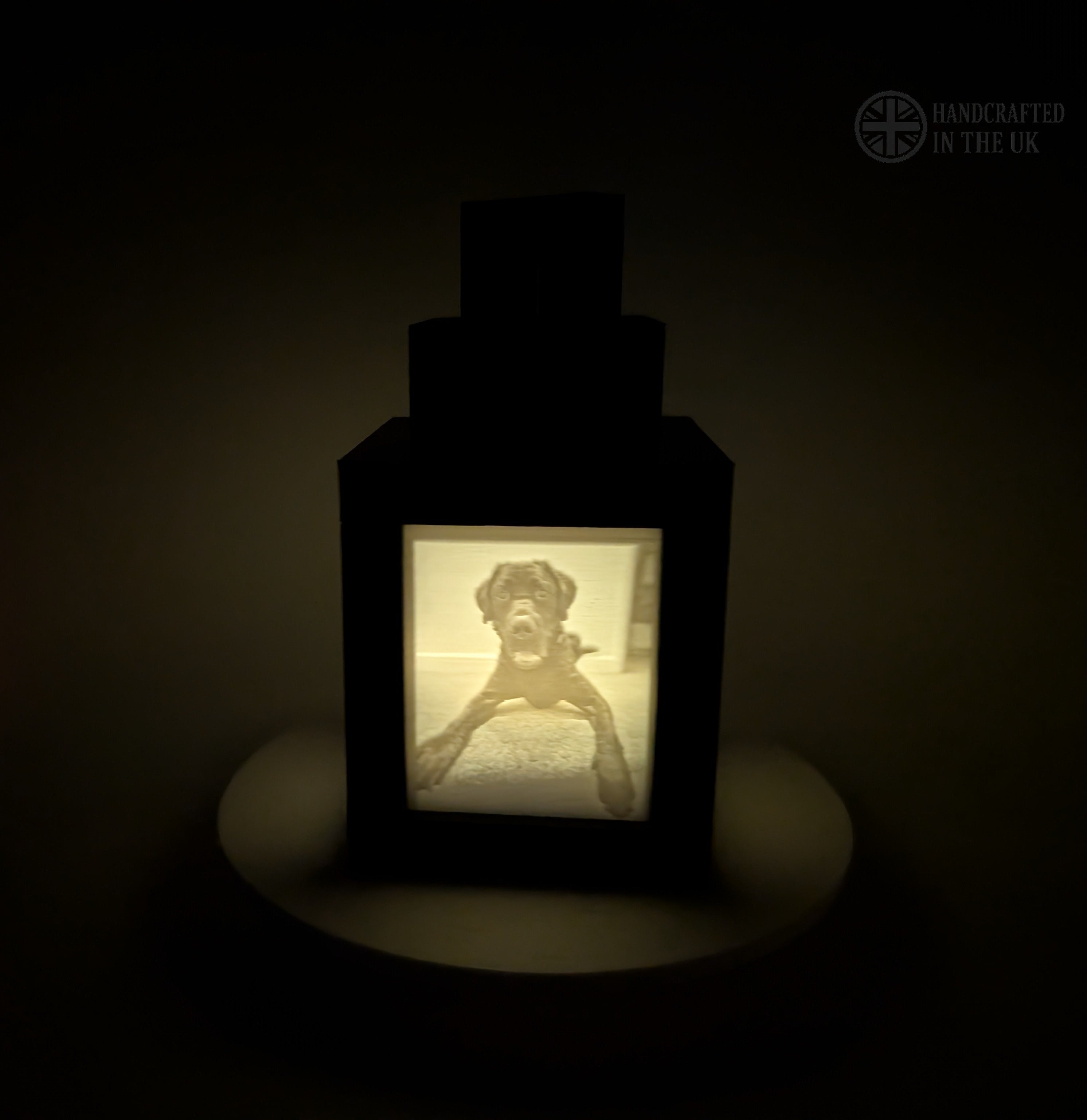 Personalized Minecraft-Style Lithophane Lantern – Custom Photo Gift