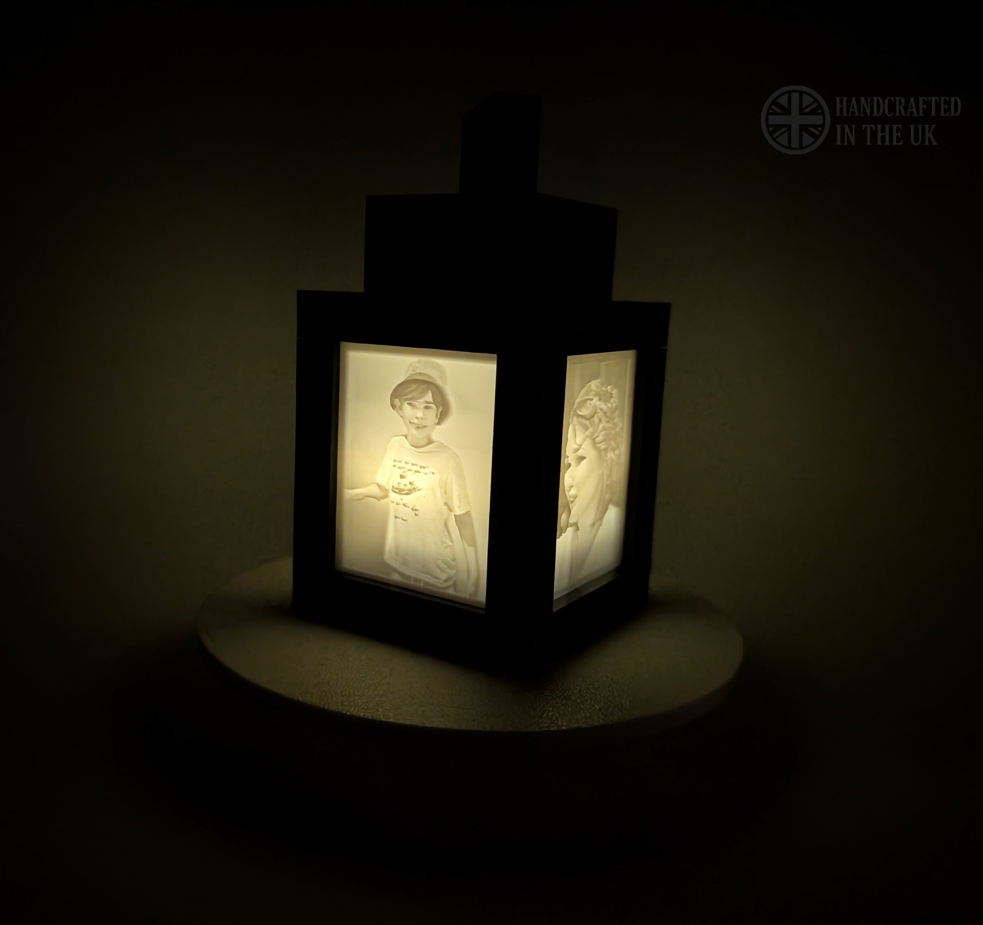 Personalized Minecraft-Style Lithophane Lantern – Custom Photo Gift