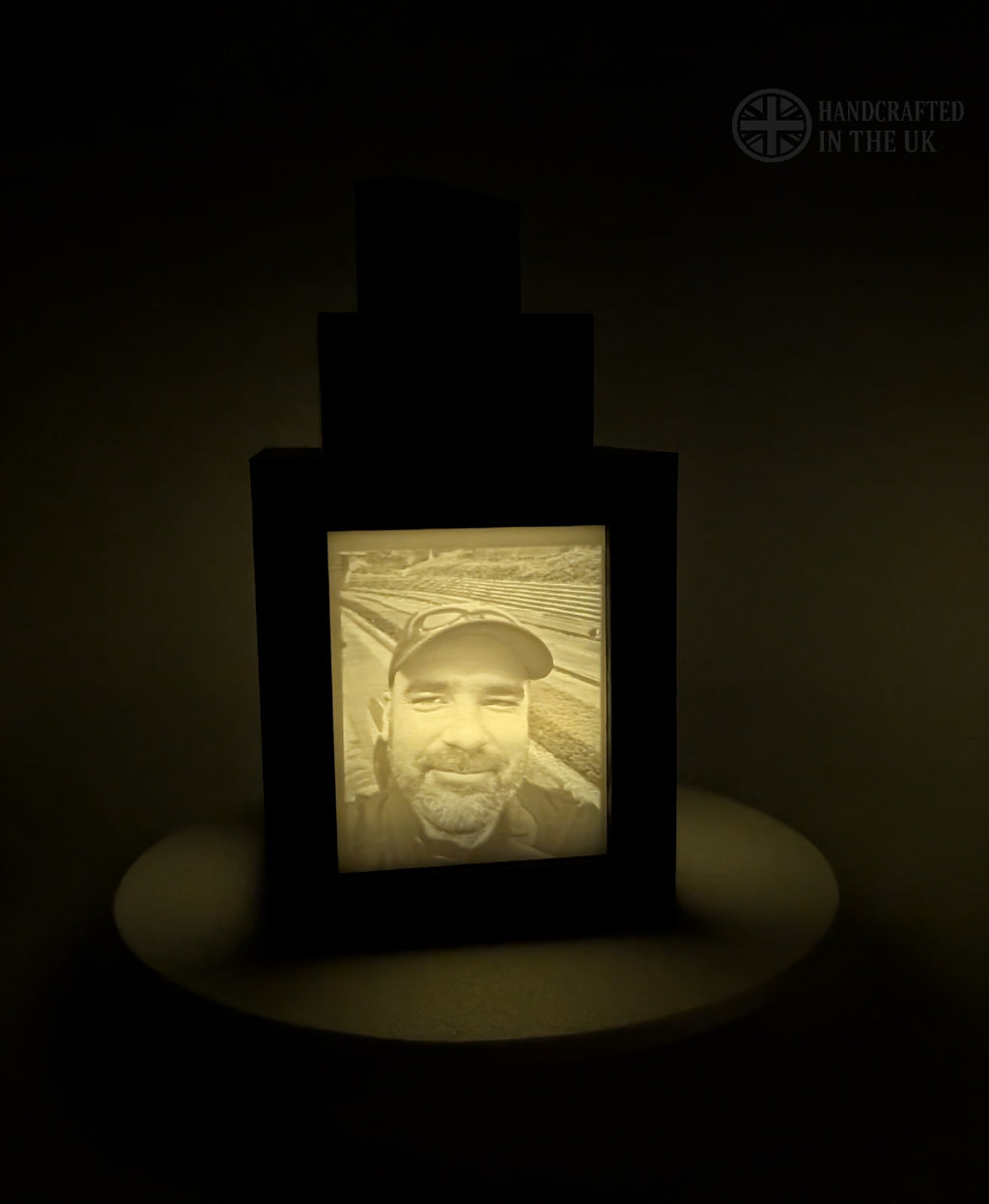 Personalized Minecraft-Style Lithophane Lantern – Custom Photo Gift